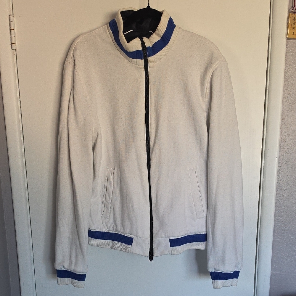 A|X Armani Exchange Cream/Blue Reversible Jacket